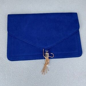 Asos Royal Blue envelope clutch